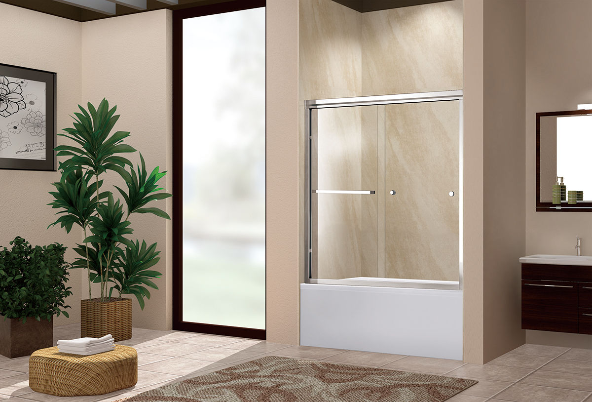 S0702 aluminium sliding shower door reversible